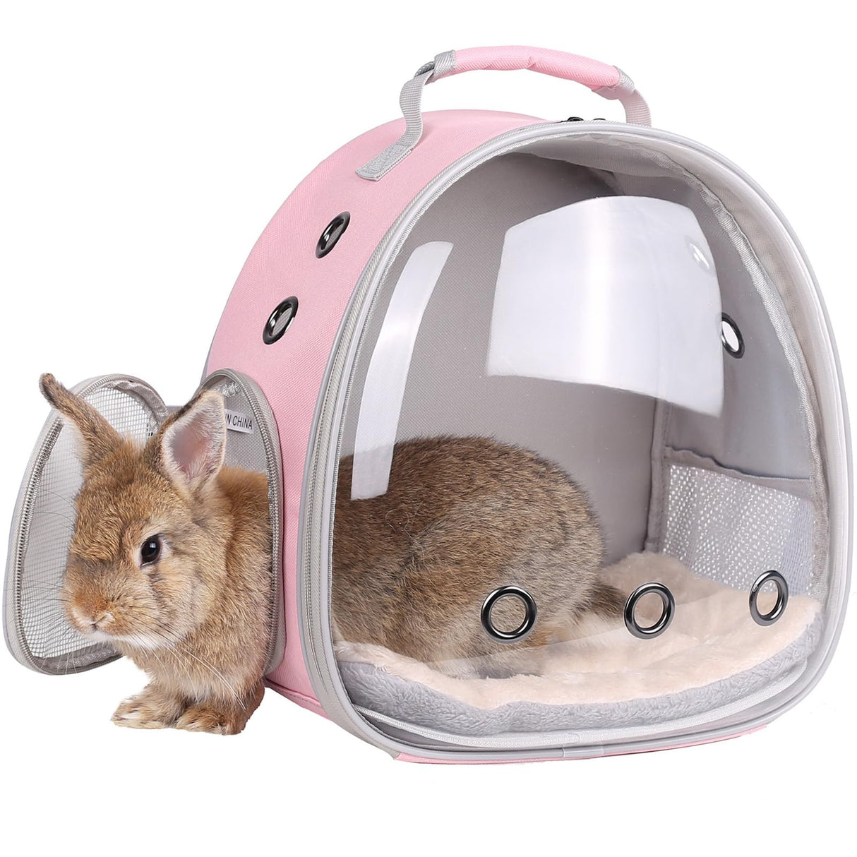 Portable Small Animal Backpack Travel Breathable Pet Carrier Bag Cages for Guinea Pig, Rabbit, Bearded Dragon, Squirrel, Tortoise, Bird, Lizard, Sugar Glider
