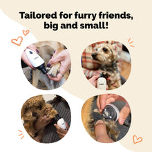 Load image into Gallery viewer, LuckyTail Pet Nail Grinder for Dogs and Cats - Super Quiet and Low Vibration Electric Dog Nail Grinder with 2 LED Lights - USB Rechargeable and Cordless - 2 Speeds - Small to Large Pets