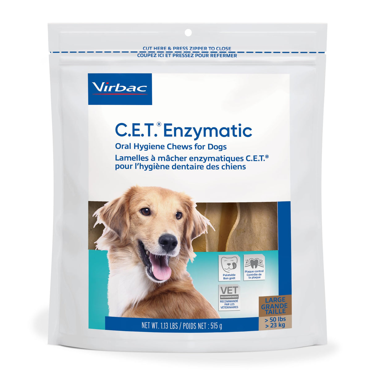C.E.T. Oral Hygiene Chews for Dogs (Large / 30 count)