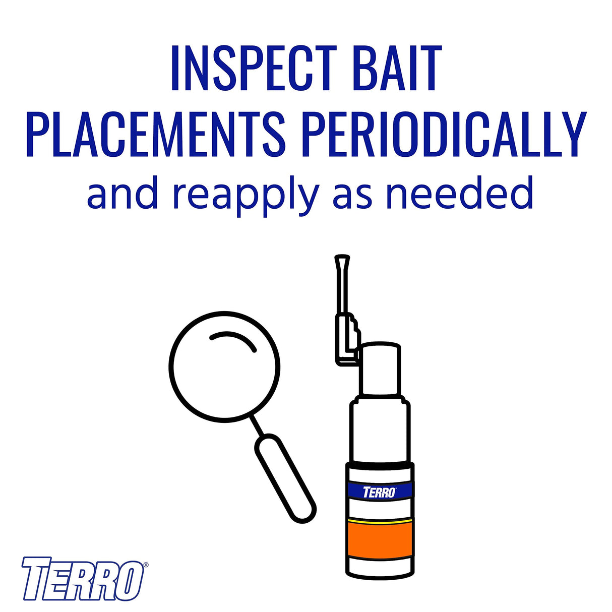 TERRO T530 Roach Bait Powder Plus Applicator, Orange (Pack of 1)