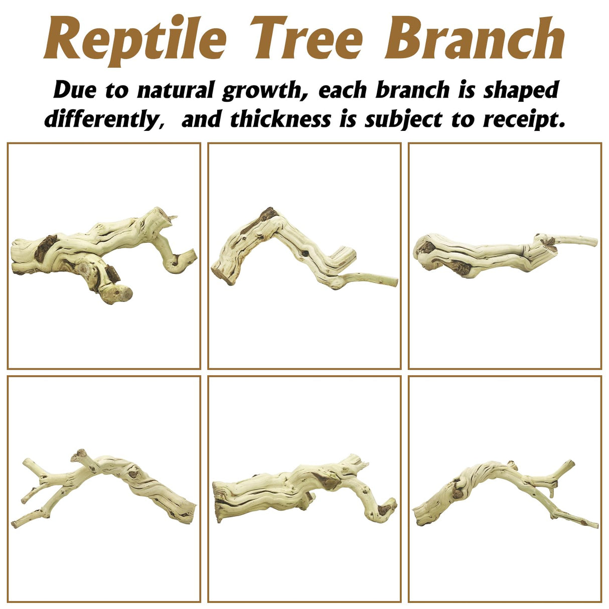 VCEPJH Large Snake Climbing Branch Decor 15.5 in Natural Reptile Wood Cork Log Bearded Dragon Tank Accessories Tree Trunk for Chameleon Gecko Ball Python Frog