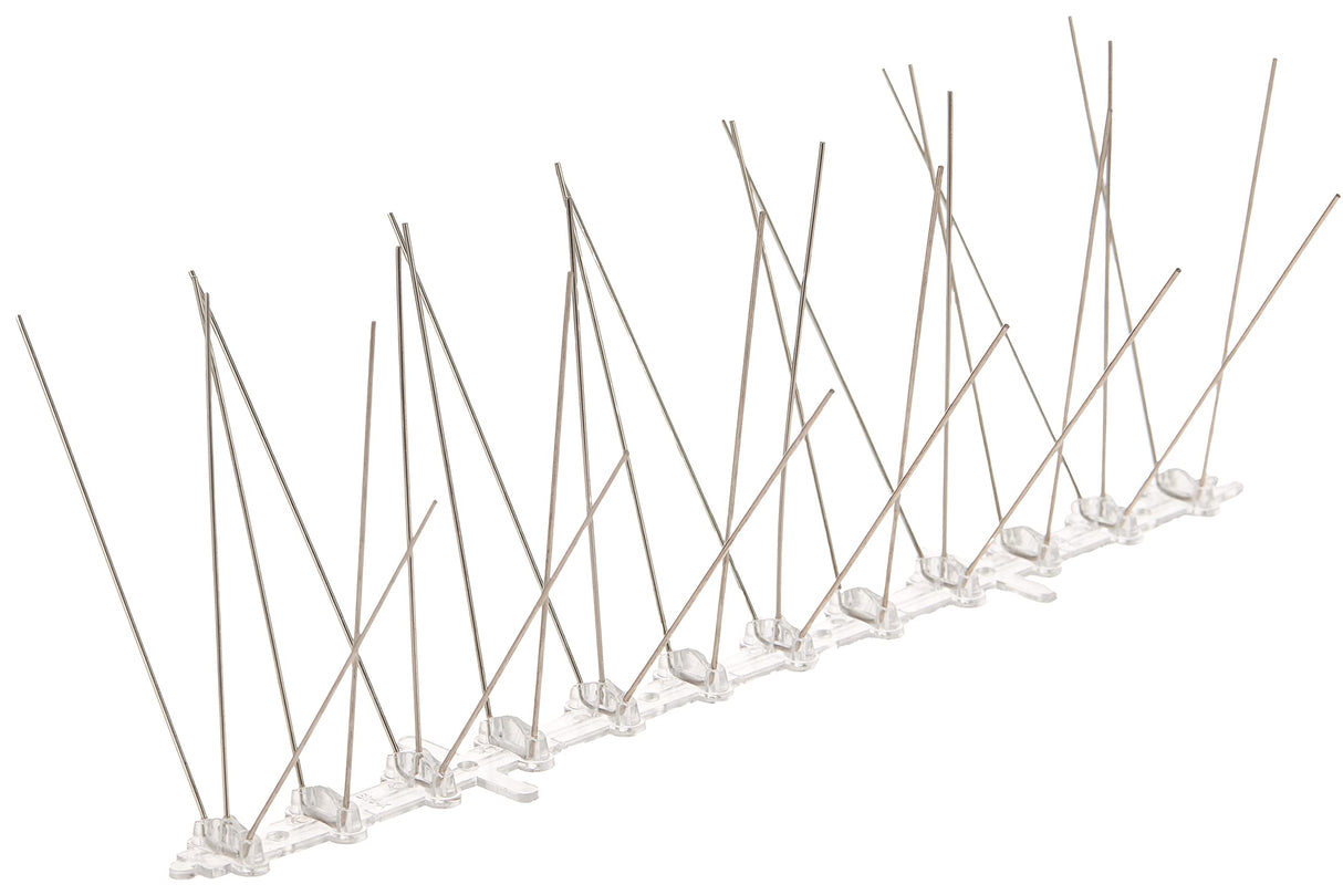 Bird-X Deterrent Steel Spikes, Bird Control, 5-inch W, 100 ft Long (STS-100)