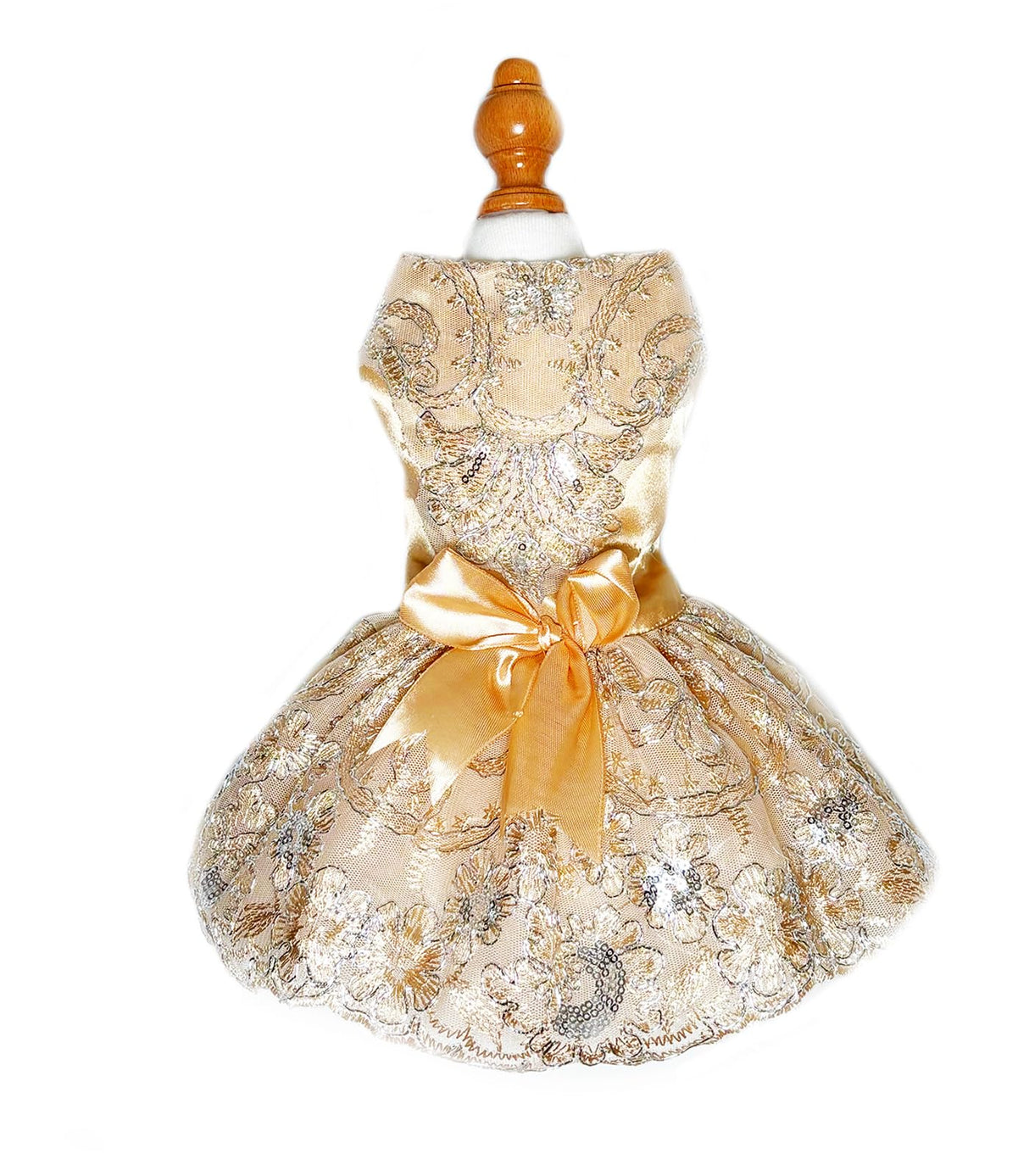 JcDuDoi Lolita Luxury Dog Princess Dress for Small Dogs Girls,Embroidered Sweet Pet Clothes Wedding Birthday Party Puppy Dresses,Cat Apparel Accessories Costumes Outfit Skirt(Small)