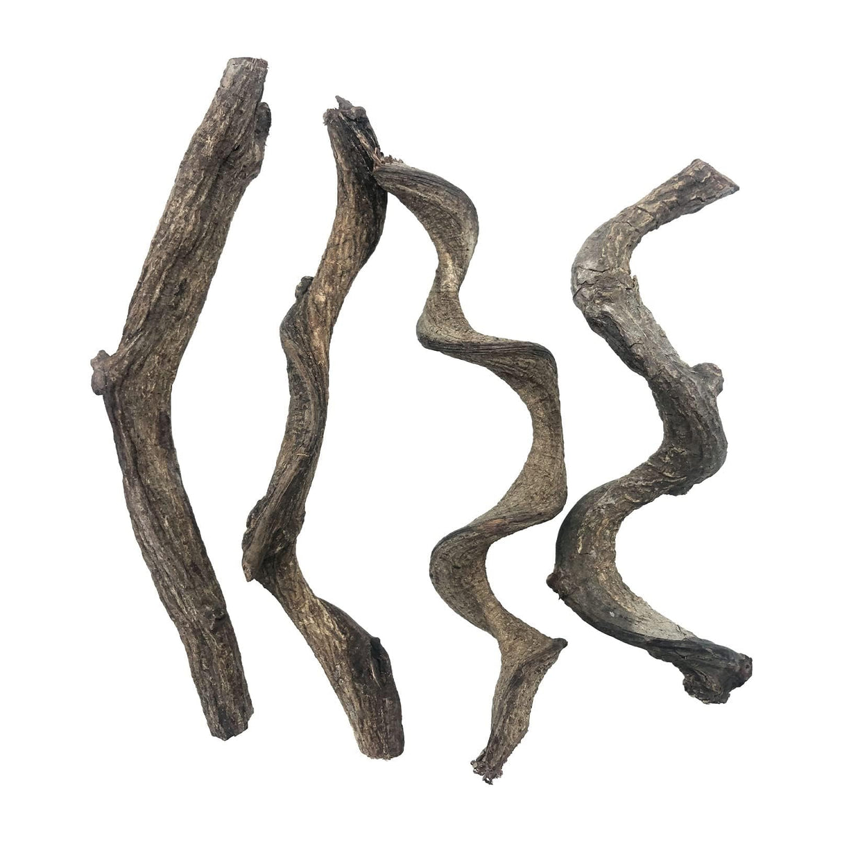 Reptile Decor 4PCS Natural Forest Branch Terrarium Habitat Driftwood Decoration Lizard Climbing Tree Branch for Bearded Dragon Gecko Snake Frog Chameleon Spider