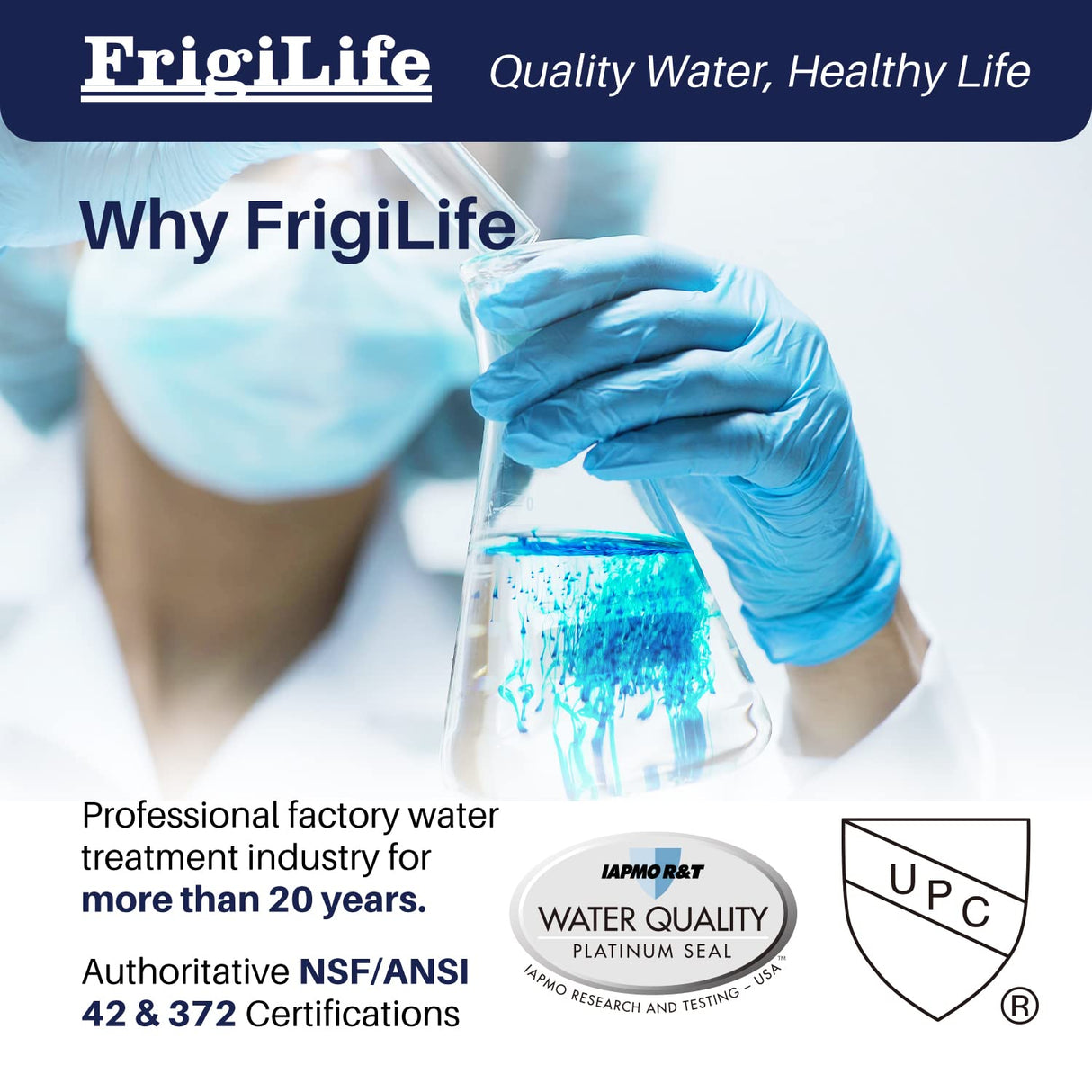 FrigiLife Refrigerator Water Filter Compatible with Frigidaire EPTWFU01, EWF02, Pure Source Ultra II, 3PACK