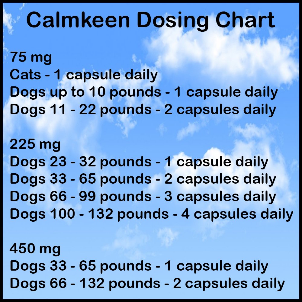 Calmkeen 75 mg 60 Count Behavior Support Capsules for Small Dogs & Cats up to 22 lbs -Calming Natural Milk Protein Supplement-Help Pets Cope with Change & Noise Related Stress-Non-Drowsy-Lactose-Free