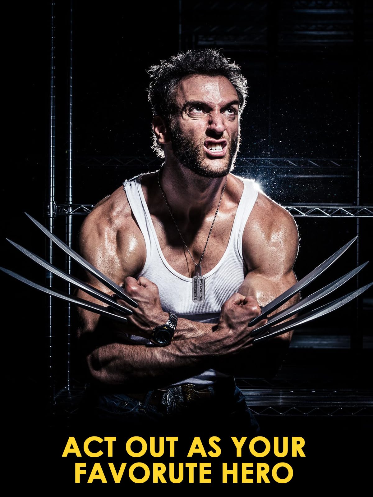 Claws for Wolverine Cosplay Costume: Halloween Accessories - Plastic Anti-Break Claws (2 Claws)