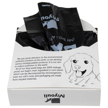 Load image into Gallery viewer, Miyouli 300 Counts Extra Thick Black Pet Poop Waste Bags With Handles for Dogs Ocean Wind-Scented