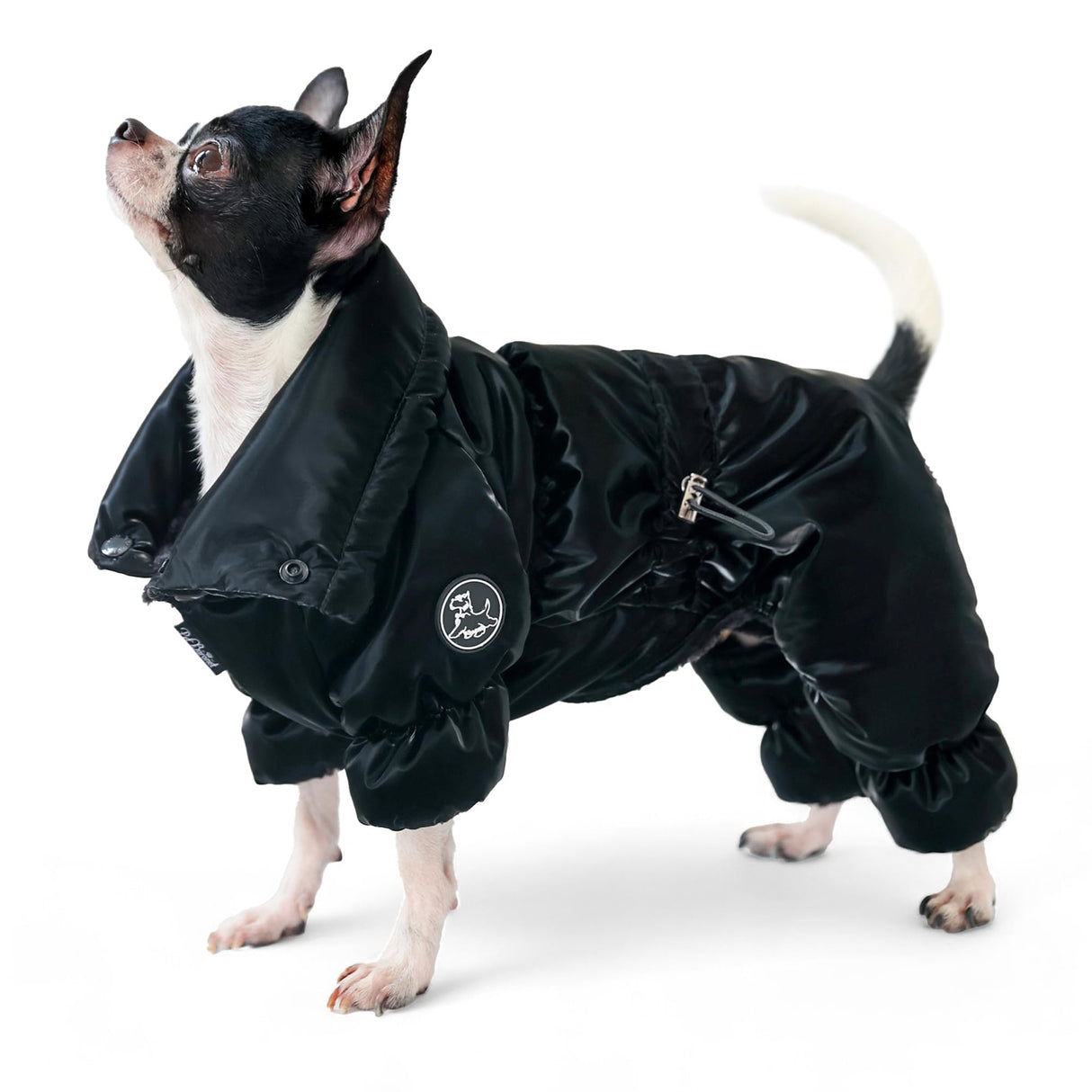 PETBARONET Dog Winter Jacket, Waterproof Full Body Dog Coat, Snow Jacket for Dogs, Snowsuit, Winter Coat - Perfect for Cold Weather, Ideal for Small Medium Dogs (Black, Large)