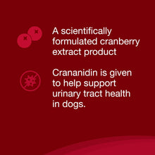 Load image into Gallery viewer, Nutramax Laboratories Crananidin Cranberry Extract Urinary Tract Health Supplement for Dogs, 75 Chewable Tablets