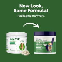 Load image into Gallery viewer, Yumove Hip & Joint Supplement for Dogs with Glucosamine, Hyaluronic Acid, Green Lipped Mussel & Omega 3 Joint Supplement - Regular or Advanced Strength (300 Count, Chewable Tablets)