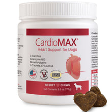 Load image into Gallery viewer, Heart Support Supplement for Dogs-Vet-Formulated, Antioxidant-Rich-L-Taurine, L-Carnitine,EPA,DHA,CoQ10-Aids Circulatory Strength, Cardiovascular Support, Heart Muscle Function-USA Made-60 Soft Chews