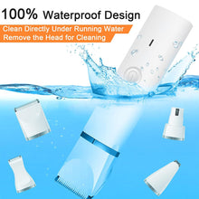 Load image into Gallery viewer, Veeconn Dog Clippers Grooming Kit Hair Clipper-Low Noise Paw Trimmer- Rechargeable - Cordless Quiet Nail Grinder Shaver for Cats and Other Pets