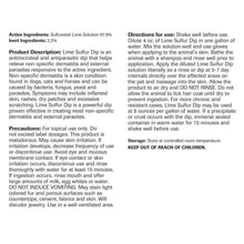 Load image into Gallery viewer, Vet Basics Lime Sulfur Dip – Skin Itch Relief Concentrated Antimicrobial & Antiparasitic Solution for Dogs, Cats, Puppies, Kittens & Horses, Helps Manage Ringworm, Mange, Skin Irritation, 16oz