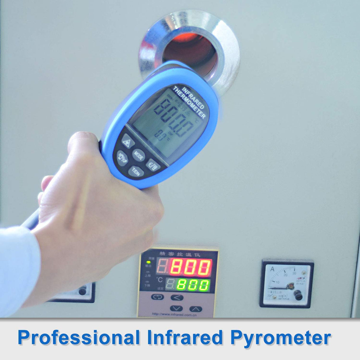BTMETER BT-1500 Non-Contact Pyrometer 30:1 Industrial Laser Thermometer Gun, -58β to 2732β (-50β ~ 1500β) High Temp Infrared Thermometer (NOT for Human)