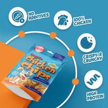 Load image into Gallery viewer, Chip's Naturals Doggie Chicken Chips Large 15 oz All Natural High Protein Low Calorie Healthy Dog Treats, Grain Free Gluten Free USDA Inspected & Approved Chicken Treat for Dogs, Pet Supplies