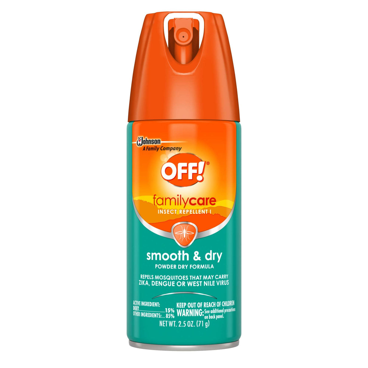 OFF! Family Care Insect & Mosquito Repellent I, Smooth & Dry Bug Spray for the Beach, Backyard, Picnics and More, 2.5 oz. (Pack of 12)