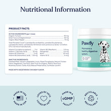 Load image into Gallery viewer, Pawfy Probiotics for Dogs | Supports Digestive Health, Diarrhea for Small, Large Dogs | Improves Gut Health | Anti Yeast Supplements | Skin Health Seasonal Allergies Support - 30 Chews (Chicken)
