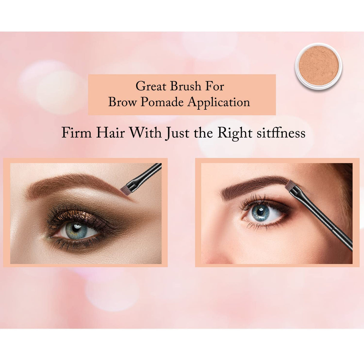 Fine Angled Eyeliner Brushes, Eye Liner brush, Ultra Thin Slanted Flat Angle for Beauty Cosmetic Tool