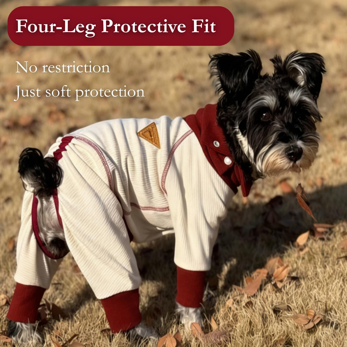 Dog Winter Fleece Sweater, Soft Warm Thermal Pajamas for Boy & Girl Puppies Jumpsuit Clothes for Small Medium Breed (S,Brown)