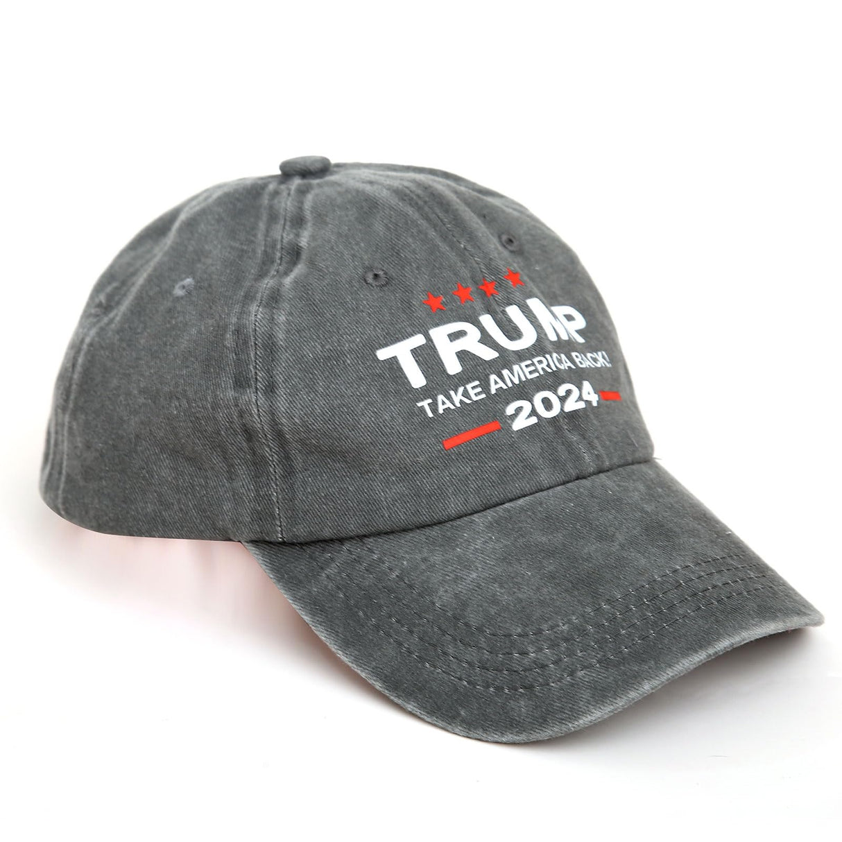 High End 2024 Trump Hat Take American Back Baseball Cap MAGA Trucker Hat USA Flag Hat Grey, X-Small-3X-Large