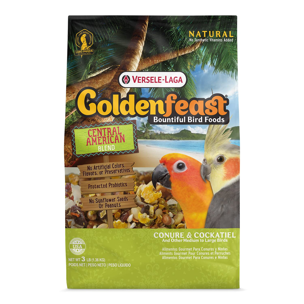 Goldenfeast VL Central American Blend, 3 lb Bag, Natural