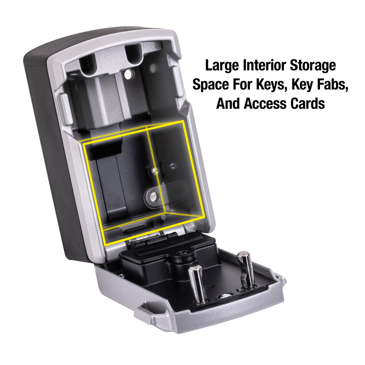 Master Lock Lock Box, Electronic Wall Mount Key Safe, Bluetooth iOS/Android App and Keypad Codes, 3-1/4 in. Wide, 5441EC