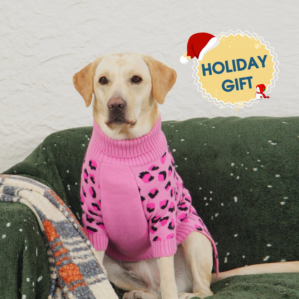 ROZKITCH Dog Sweater for Small Dogs, Cozy Cable Knit Turtleneck Winter Sweater, Warm Pet Clothes for Cat & Small Dogs West Highland White Terrier Pink M