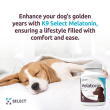Load image into Gallery viewer, K9 Select Melatonin for Large Dogs - Composure Dog Calming Chews - Dog Melatonin for Sleep - Reduce Stress for Large Dogs - 6 mg, 90 Beef Flavored Chewable Tablets