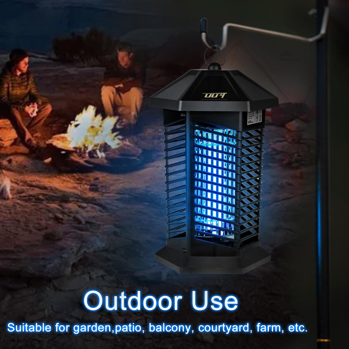 Bug Zapper, Electronic Mosquito Zapper Outdoor Indoor, Portable Fly Trap Insect Zapper Mosquito Killer Lamp