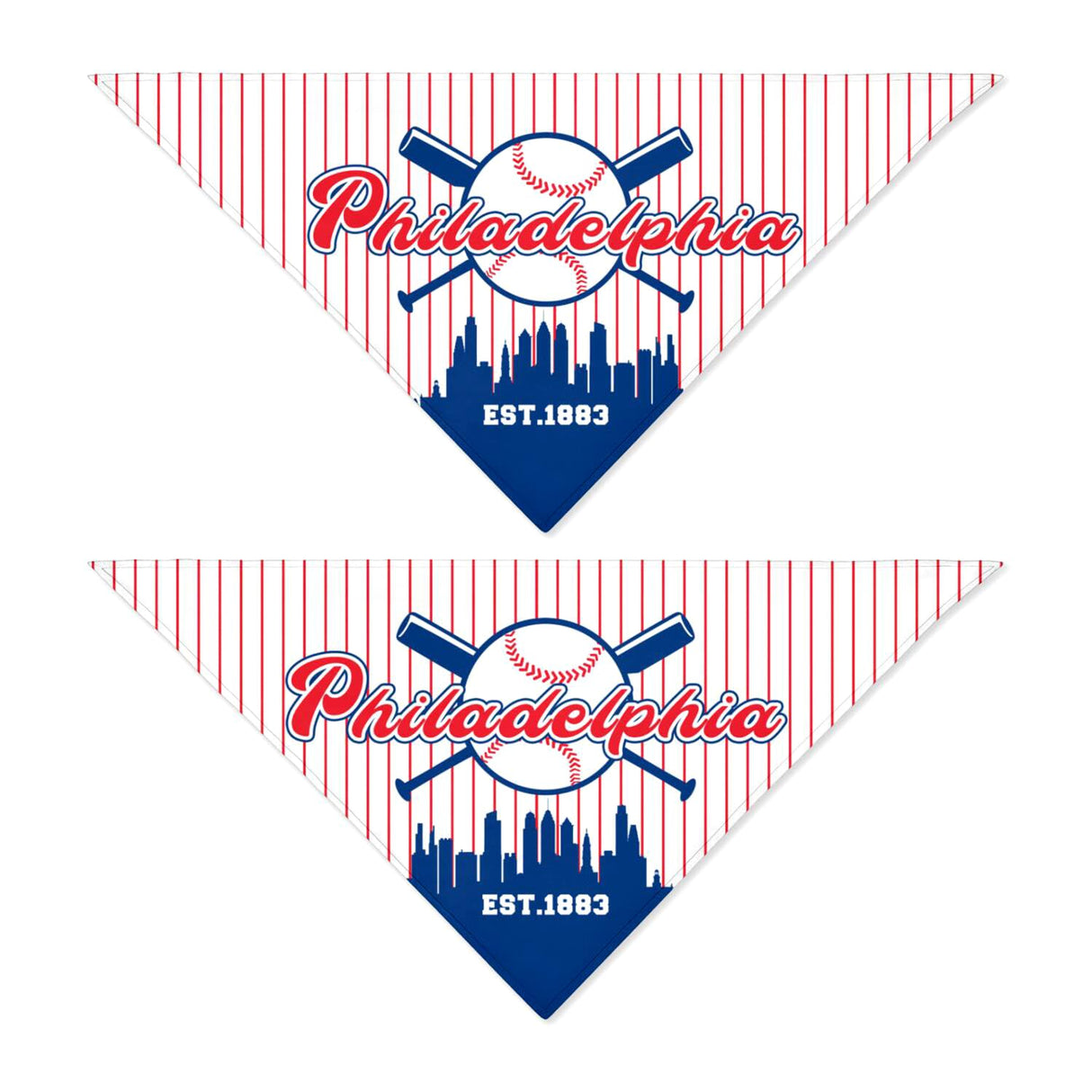 Pet Dog Bandana for Dogs, Baseball Cats Cotton Reversible Triangle Bid Scarf Perfect Game Day Dog Gifts