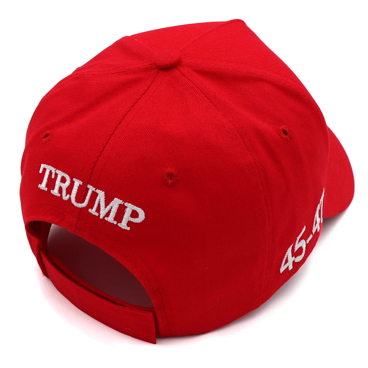 Trump 2024 45-47 MAGA Hat Make America Great Again Donald Trump Slogan with USA Flag Cap (Red MAGA Hat)