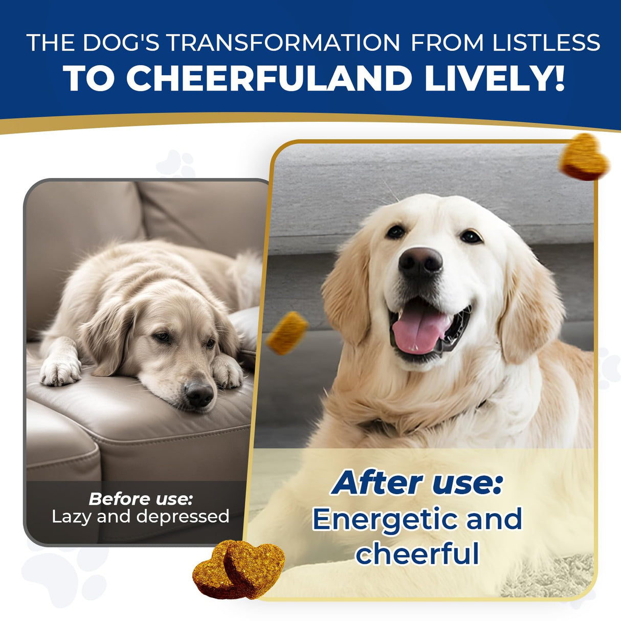 Nicotinamide Adenine Dinucleotide Precursor & Senior Dog Supplement,Dog Cognitive & Calming Chews,Dogs Vitamin Supplement,Supports Dogs Anti-Aging,Cognitive Health & Anxiety Relief,Promotes Relaxation