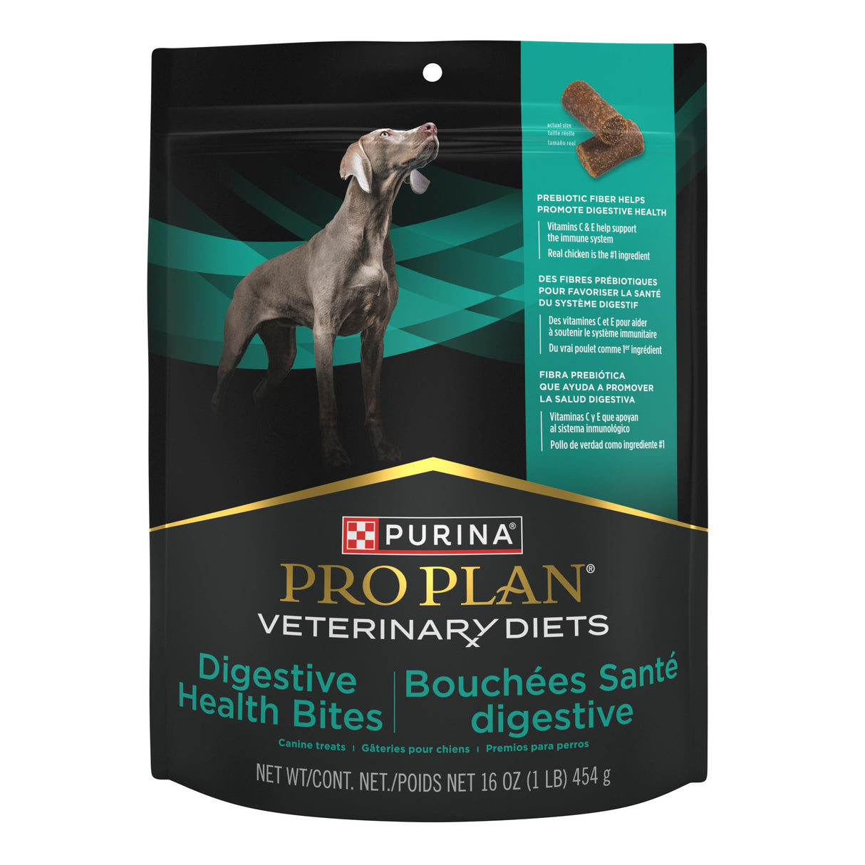 Pro Plan Veterinary Diets Purina Digestive Health Bites Dog Treat Chews - 16 oz. Pouch