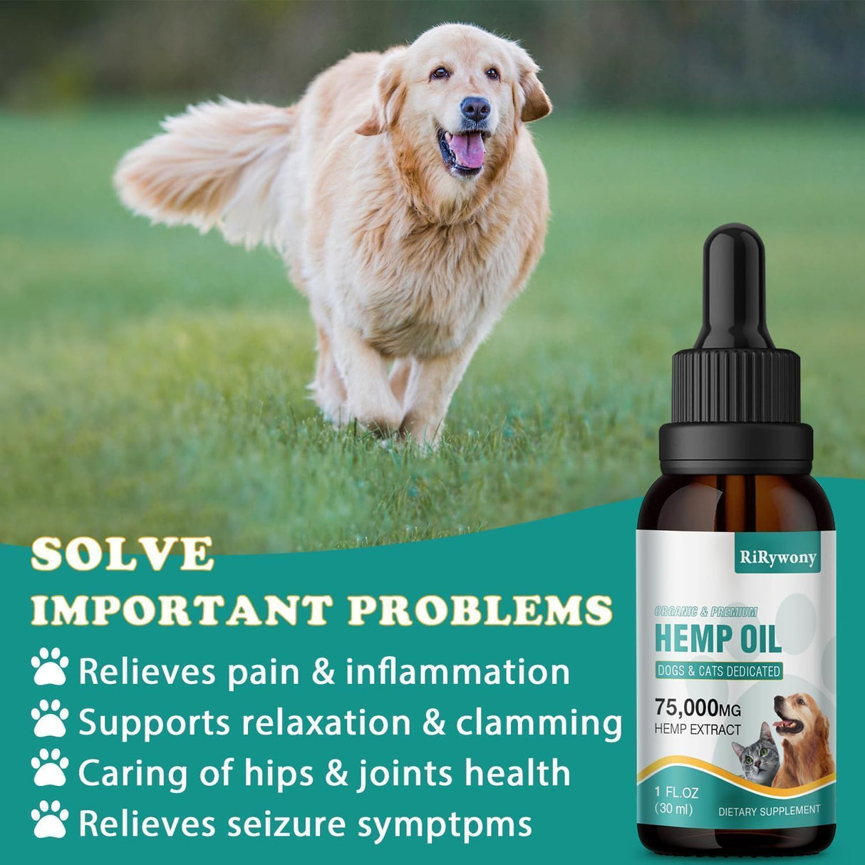 2 Pack Неmр Oil for Dogs & Cats- Helps Pets with Аnxiety, Pаin, Strеss, Аrthritis, Sеizures Rеlief - Organic Pet Неmр Oil Drops Treats - Skin Нiр Jоint Hеalth