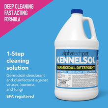Load image into Gallery viewer, ATP KennelSol 1-Step Kennel Cleaner - 1 Gallon Liquid Disinfectant, Effective Against Bacteria and Viruses, Deodorizer Wintergreen Scent by Alpha Tech Pet