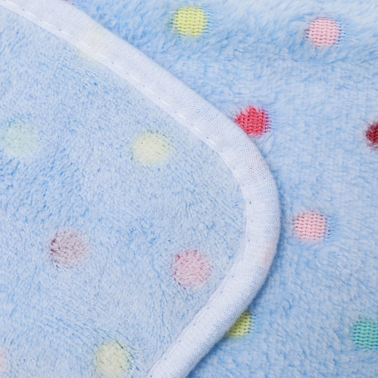 Luciphia 1 Pack 3 Blankets Super Soft Cute Dot Pattern Pet Blanket Flannel Throw for Dog Puppy Cat Medium(30x20), Blue