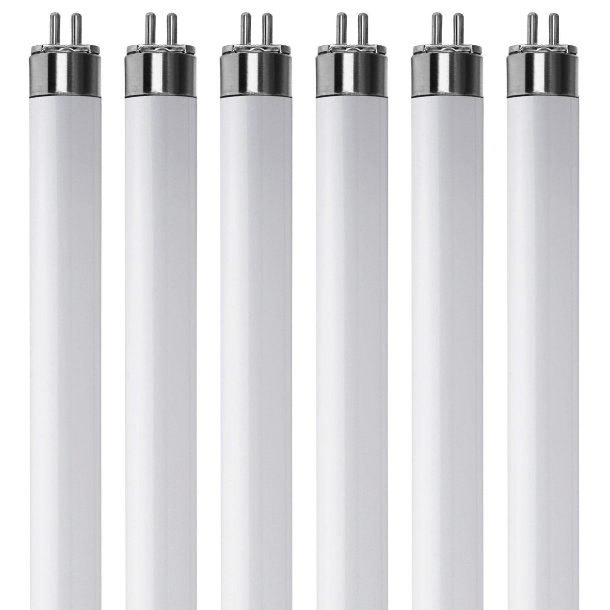 KOR (Pack of 6) F8T5/CW - T5 Fluorescent 4100K Cool White - 8 Watt - 12" Super Long Life Light Bulbs