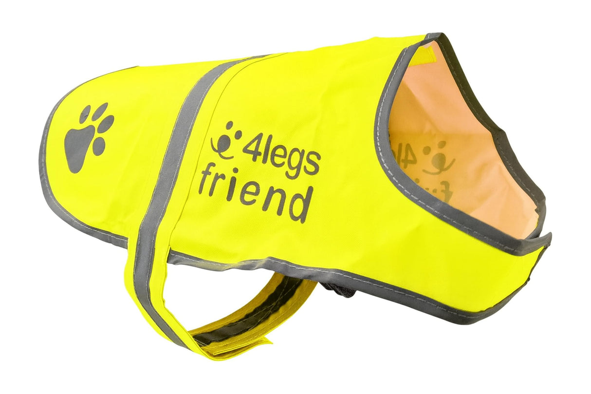 4LegsFriend Safety Reflective Vest for Dogs - High Visibility for Outdoor Activity Day and Night, Protect Your Pet from Cars & Hunting Accidents