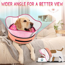 Load image into Gallery viewer, Supet Raised Inflatable Dog Cone Collar to Stop Licking, Soft Dog Cone Alternative After Surgery, Doggie Neck Donut Collar for Small Medium Large Dogs