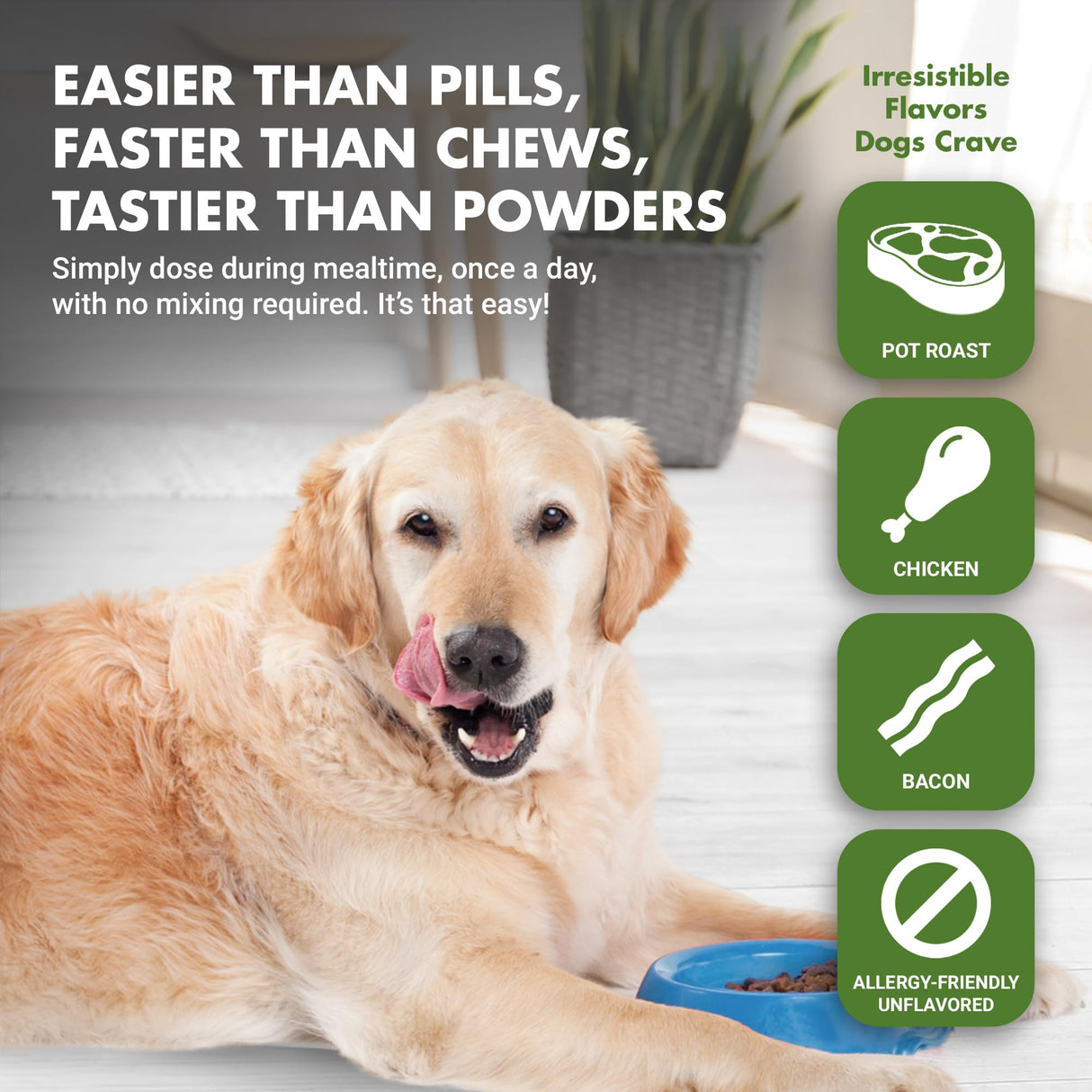 LIQUID-VET by Cool PET Holistics Dog Hip & Joint Advanced Supplement (Pot Roast, 32 oz)