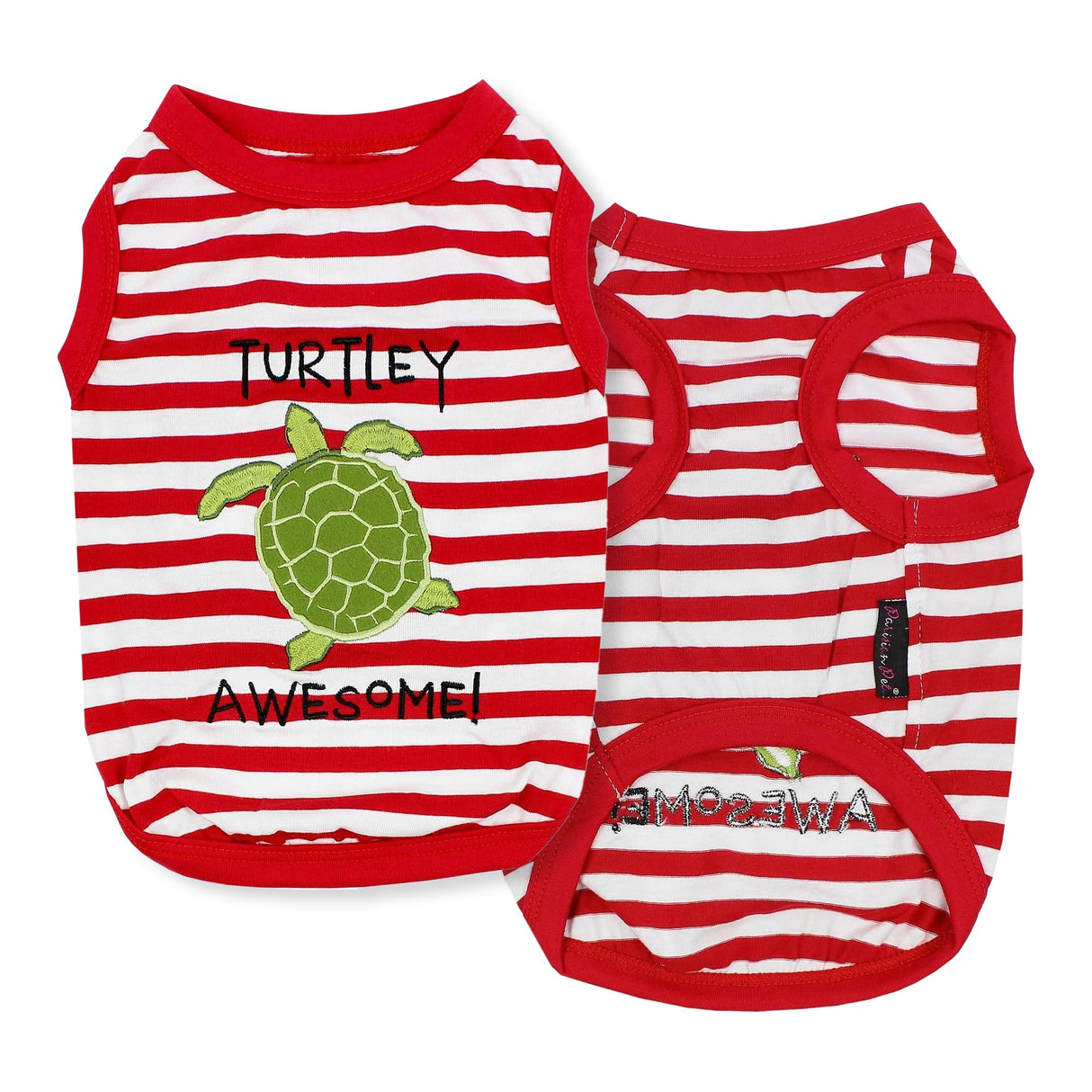 Parisian Pet Dog Shirt – 100% Cotton Shirts for Large Dogs – Sleeveless Puppy Vest – Red and White Striped Dog Apparel - Lightweight and Breathable Clothes for Dogs - Stretchy Summer Pet T Shirts