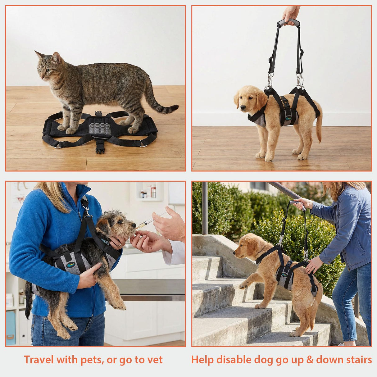 Ownpets Pet Grooming Hammock, Breathable Dog Grooming Hammock with Carabiners, Pet Grooming Harness Sling for Grooming, Hair Nail Trimming Cutting & More (XS)