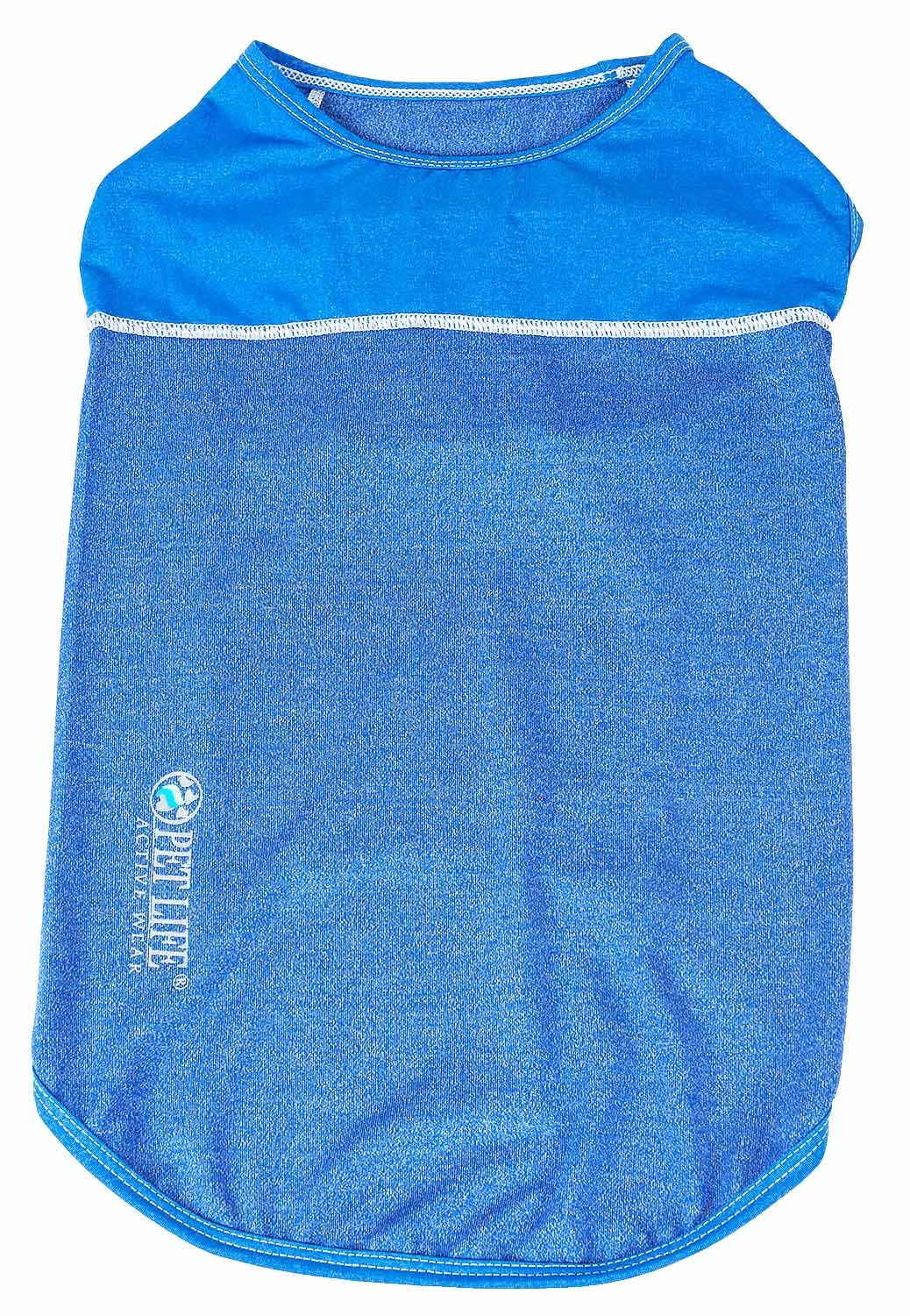 Pet Life ® Active Aero-Pawlse Heathered 4-Way Stretch and Quick Dry Performance Dog Tank Top T-Shirt
