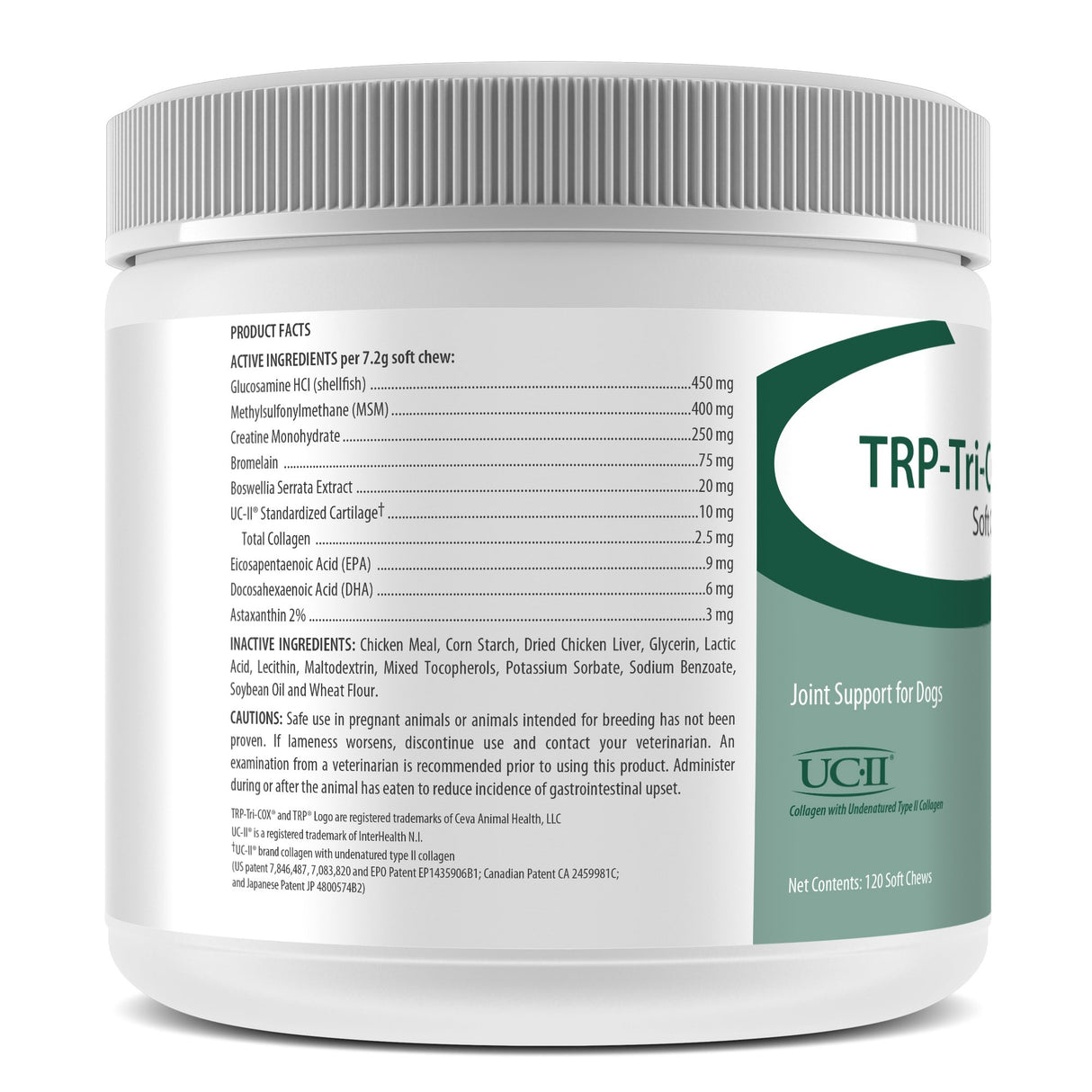 CEVA Animal Health TRP-Tri-COX Soft Chews - Joint Support For Dogs (120 Count)