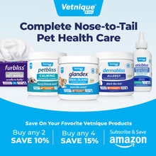 Load image into Gallery viewer, Vetnique Glandex Medicated Dog Butt Wipes or Spray for Dog Scooting - Topical Anti Itch Skin Relief for Soothing Inflamed Anal Glands in Dogs & Cats - Fast Acting Formula (4oz Spray)