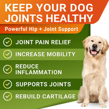 Load image into Gallery viewer, STRELLALAB Hemp Chews for Dogs - Hip & Joint Supplement with Glucosamine - Joint Pain Relief Treats - Omega 3, Chondroitin, MSM - Advanced Mobility Support - Chicken Flavor - 120 Ct - Made in USA