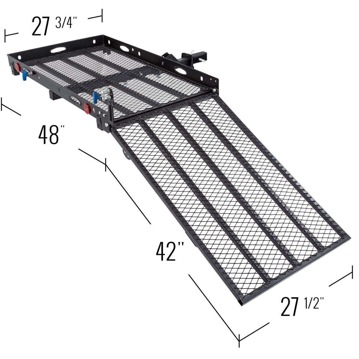 Silver Spring Steel Folding Scooter and Wheelchair Carrier with Ramp