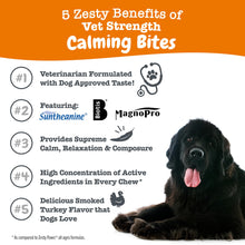 Load image into Gallery viewer, Zesty Paws Vet Strength Calming Chews for Dogs - for Everyday Stress, Relaxation, Composure, and Separation Smoked Turkey 90 Count