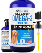 Load image into Gallery viewer, Omega 3 Fish Oil for Dogs - Better Than Salmon Oil - Dog Fish Oil Supplement to Reduce Shedding & Itching - Supports Joints, Brain, and Heart Health - Skin and Coat Supplement - Liquid Fish Oil